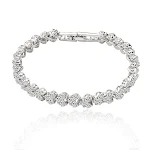 Pulseira de zircônia Fashion Crystal Simplicity, elegância e brilho em um acessório. Ideal para mulheres que buscam sofisticação no dia a dia. — foto 9