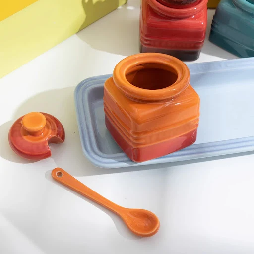 Title 16, Ceramic Seasoning Jar with Spoon and Gift Box. ...