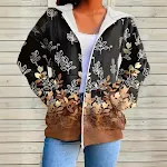 Zipper Hooded Sweatshirt