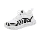 Lace up flat rubber round head mesh sneaker, offering breathable comfort and a stylish design for everyday casual wear a — photo 2