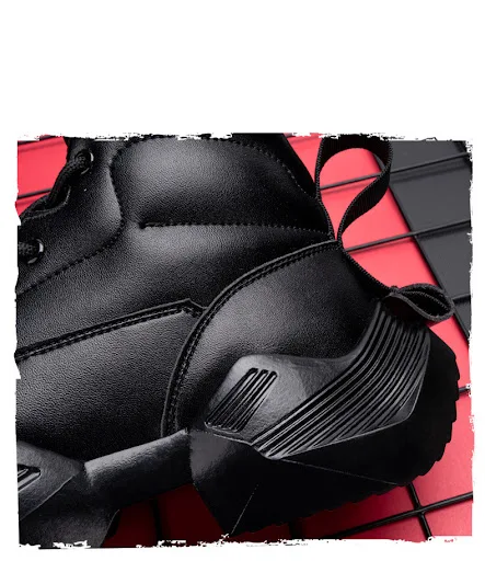 Title 9, Scarpe Alte Uomo Nere Stile Vecchio Samurai Cal...