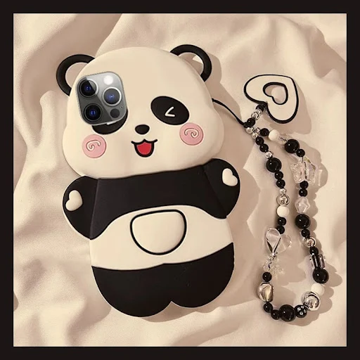Title 2, Capa de telefone com patch de silicone de panda...