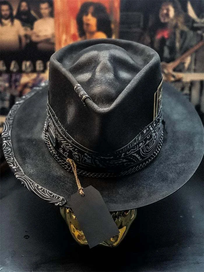 Handmade Skull Hat Plush Cowboy Hat. A unique and fun accessory, perfect for gifts and costumes, soft and adorable, idea — photo 8