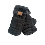 Fingerless Velvet Black