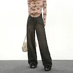 Women's American Vintage Wide Leg Pants, loose fit, high waist. Comfortable and stylish, perfect for a relaxed and fashi — photo 2