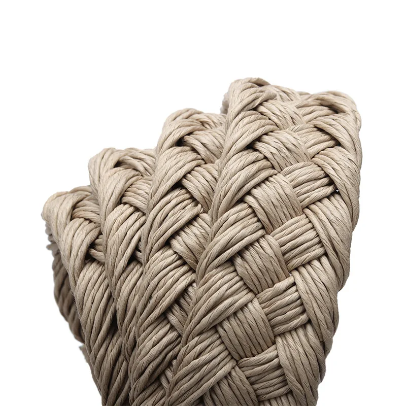 Title 8, Suede Woven Belt 6 Colors Neutral Wax Rope Cott...