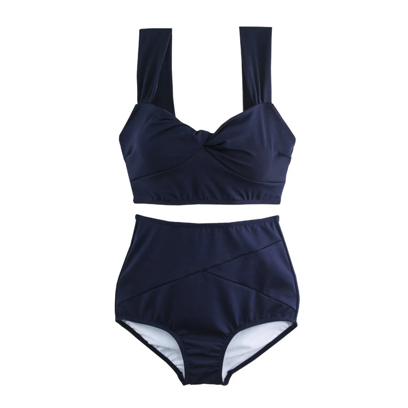 Fashion Solid Color Split Swimsuit Women. Stylish and comfortable two-piece bikini perfect for the beach or pool. Enjoy — photo 1