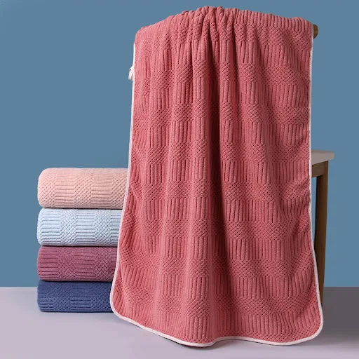 Title 9, Water-Absorbing Quick-Drying Striped Coral Flee...