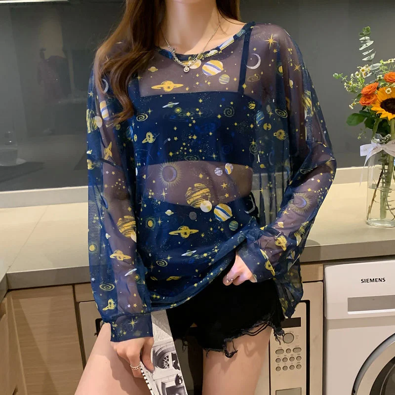 Estilo coreano novo design solto top de malha fina — foto 5