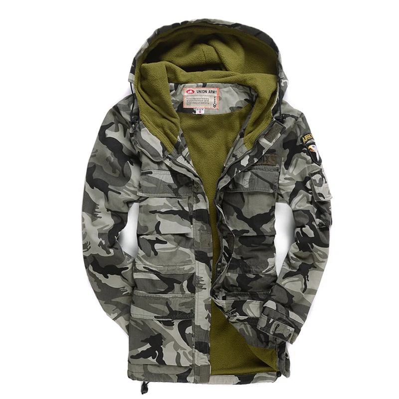 Title 4, Jaqueta Corta-Vento Masculina Camuflada Algodão...