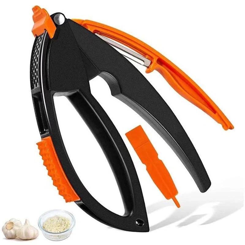 Title 1, Manual Multifunctional Household Garlic Press S...