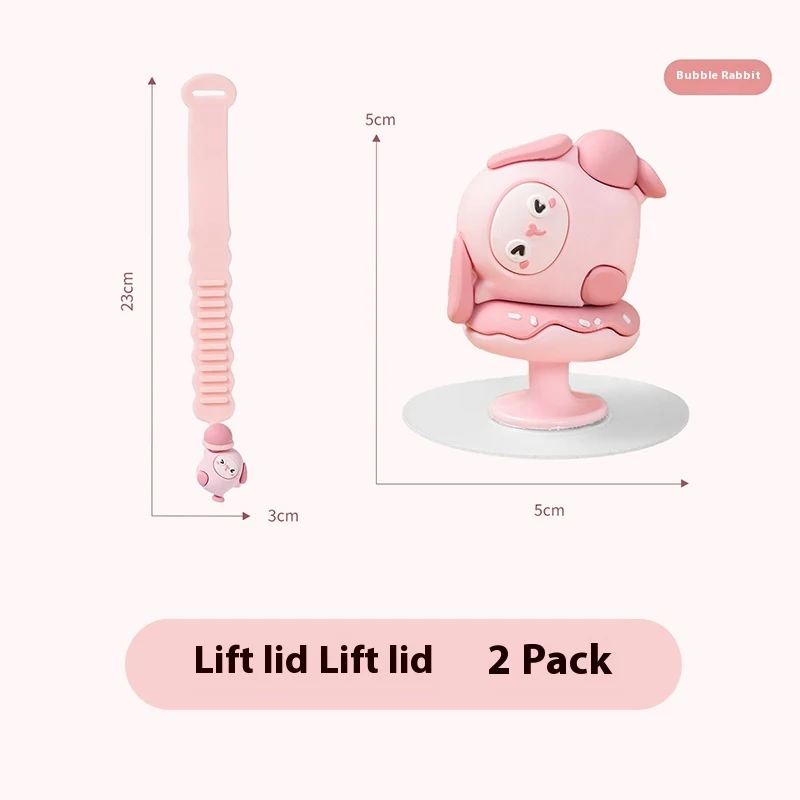 Title 2, Cartoon Toilet Lid Lifting Device, an anti-dirt...