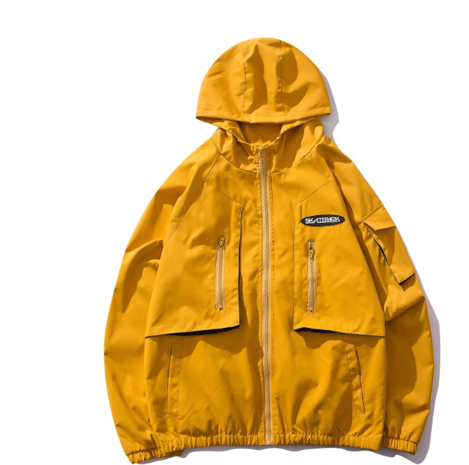 Hooded windbreaker jacket with multi-bag "tooling" for outdoor adventures and daily use, offering protection and conveni — photo 10