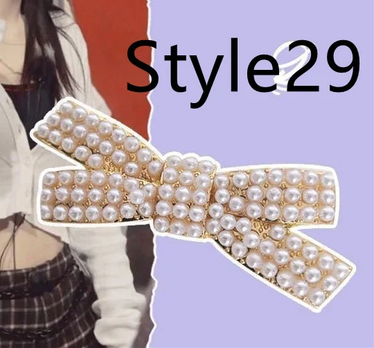 Title 32, Perlen-Haarspange, elegante Seitenclip für Pony...