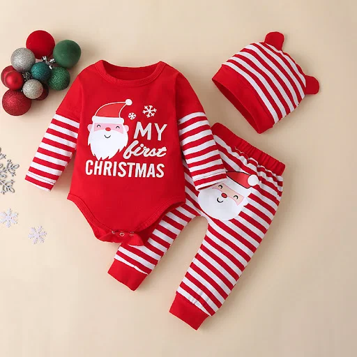 Title 2, Camiseta navideña de manga larga para niños, su...