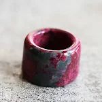 Anel de Polegar Grande de Jade Flor de Ameixa Masculino e Feminino. Artesanato Exclusivo. Símbolo de Proteção e Boa Sorte para Todos — foto 1