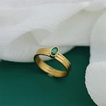Anel Lvzuan Retro Dupla Camada Feminino. Estilo vintage sofisticado para mulheres. Design exclusivo e elegante. Adicione um toque de charme retrô ao seu visual. — foto 4