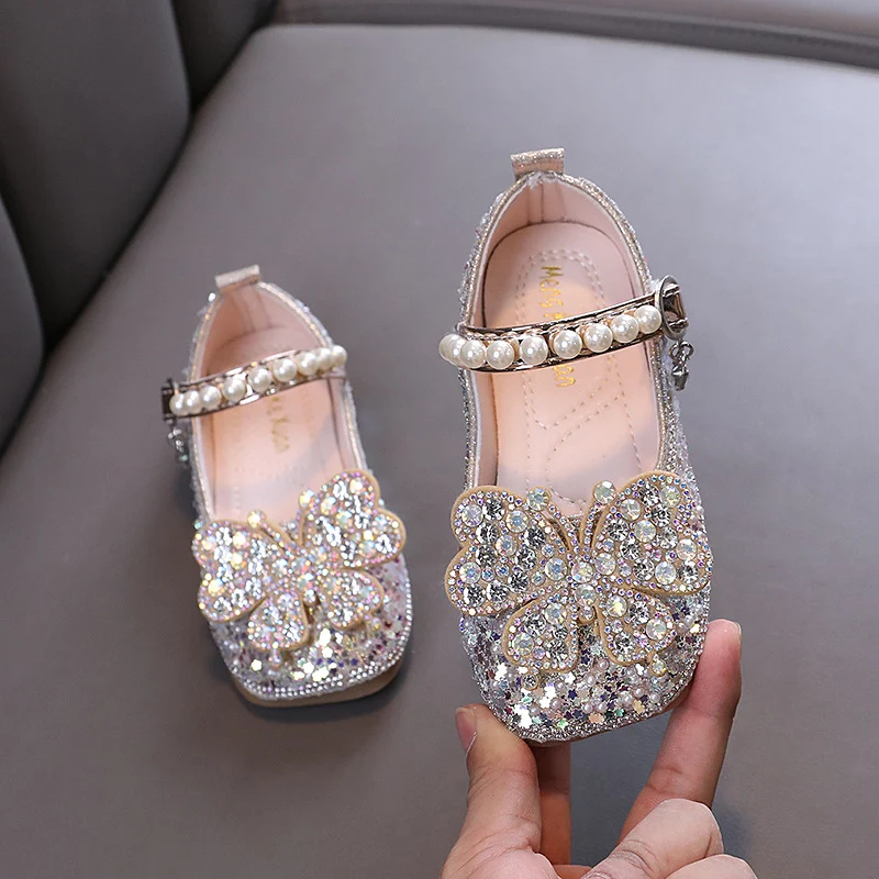 Girl Princess Diamond Pumps Summer and Autumn — foto 5