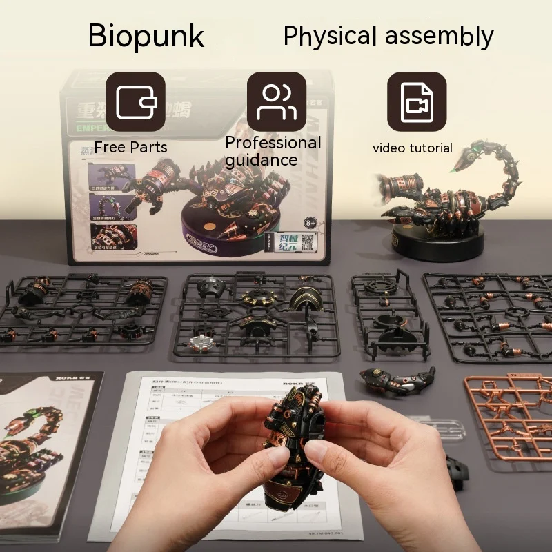 Blocos de Construção Reloaded Battlefield Scorpion Brinquedos Educacionais Puzzle. Estimula habilidades e criatividade. Diversão para todos. — foto 9