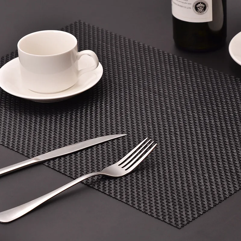 PVC Heat-Insulating Western Table Cloth Placemats, Disposable Simple Rectangular Mats for Cups and Dishes, Protects Tabl — photo 5