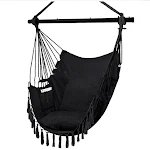 Folding Reinforced Iron Pipe Outdoor Hammock Anti-rollover Bedroom Swing Hanging Chair Relax and Unwind in Comfort and S — photo 2
