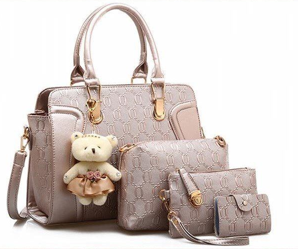 Conjunto de bolsas femininas de quatro peças, bolsa de ombro e mensageiro, estilo moderno e selvagem, ideal para diversas ocasiões, um acessório prático e estiloso. — foto 1