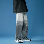 Men's Wide-leg Tie-dye Gradient Denim Casual Pants offer a comfortable and stylish everyday look, perfect for casual wea — photo 3