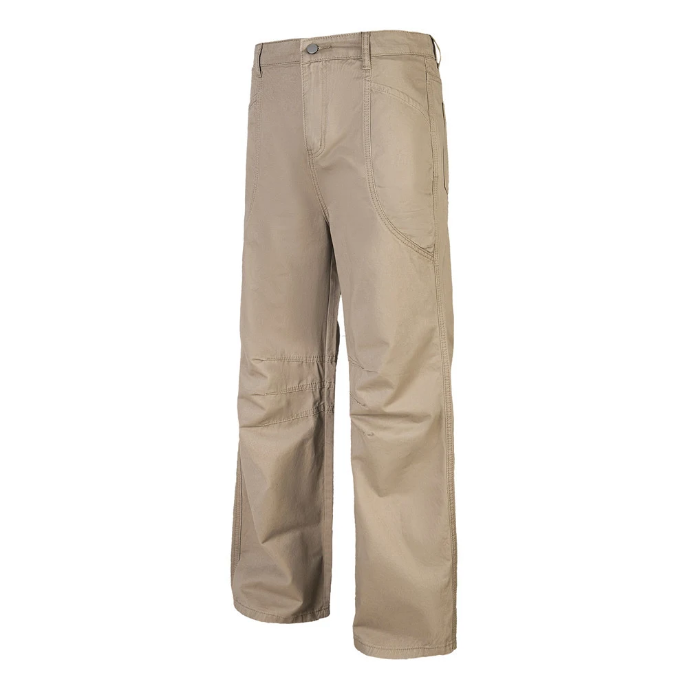 Men's Solid Color Straight Pleated Overalls, comfortable and durable workwear or casual wear, offering classic style and — photo 6