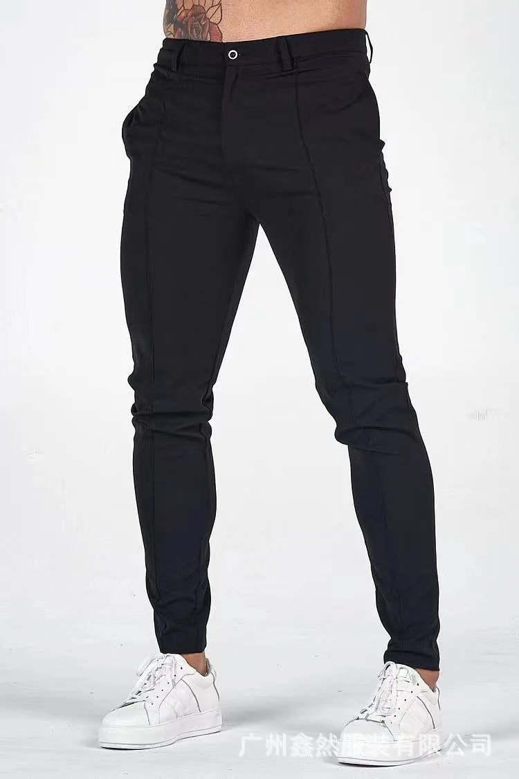 Lente heren outdoor slim-fit broek rechte sportbroek. Ideaal voor sporten en buitenactiviteiten. Comfortabel en stijlvol. — foto 9