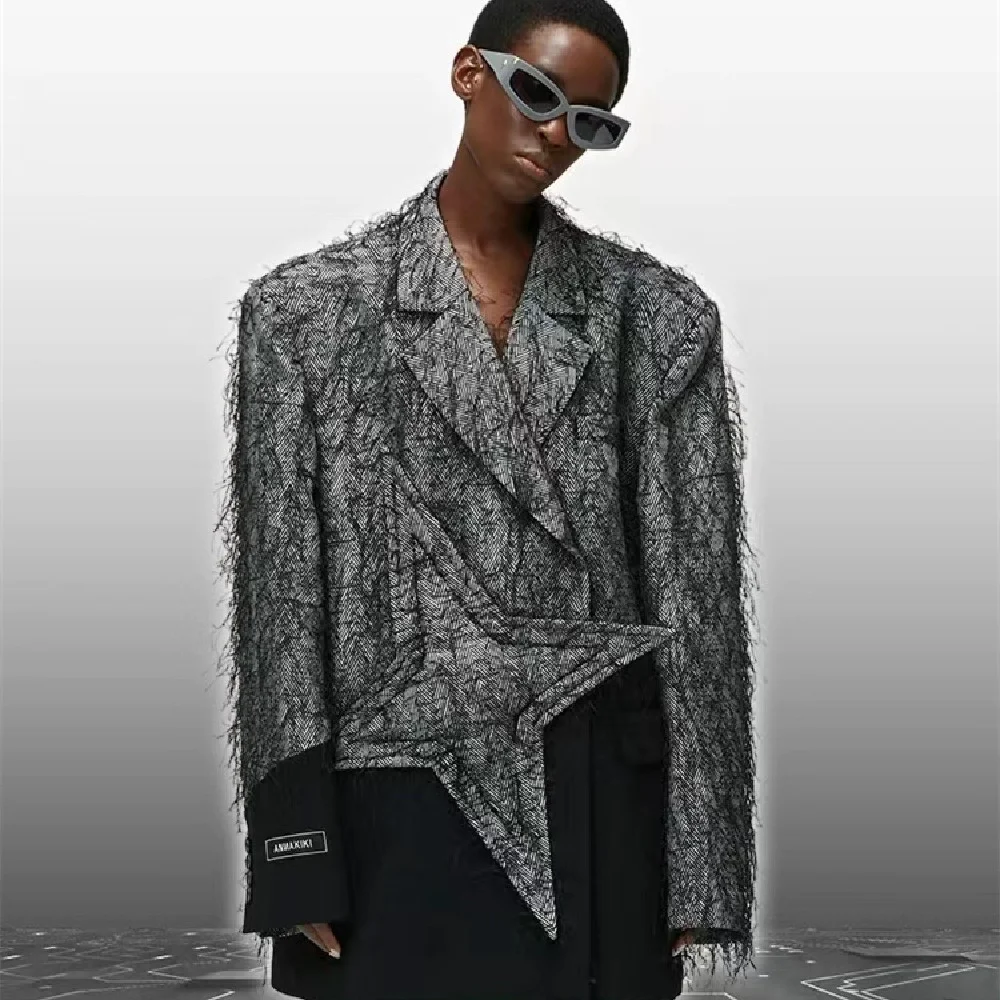 Women's Five-pointed Star Mid-length Trench Coat, a stylish and versatile outerwear piece, perfect for adding an elegant — photo 1