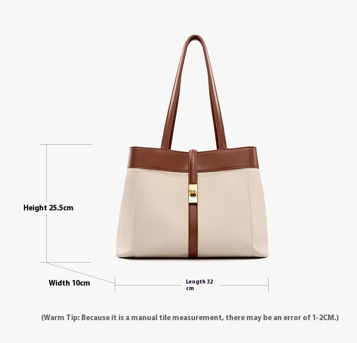Title 1, Bolsa feminina de ombro com grande capacidade, ...