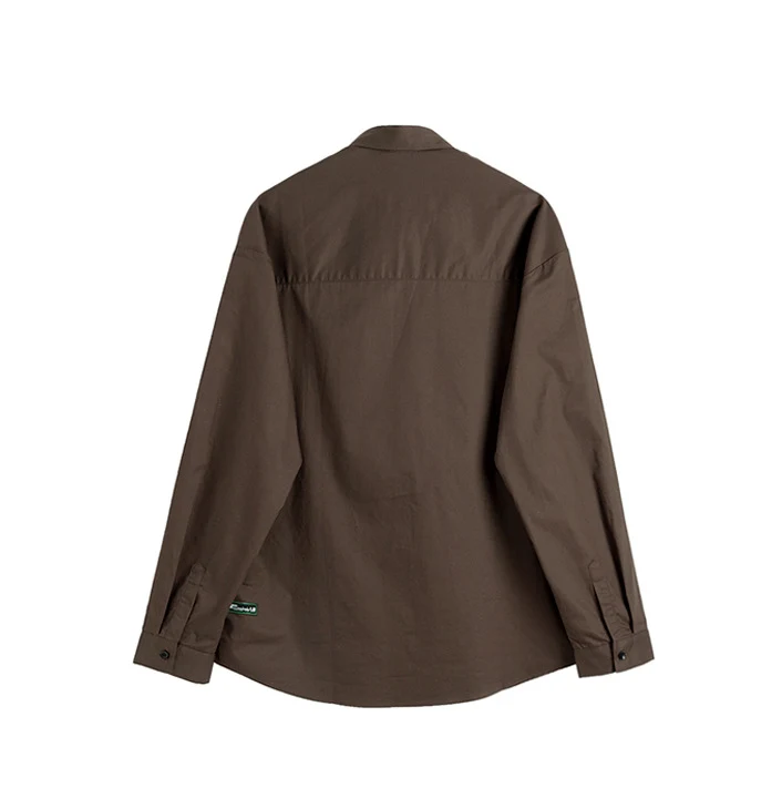 Title 1, Simple Korean Style Mens Long Sleeved Shirt Lo...