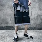 Loose hip hop work shorts for men. Comfortable and casual shorts perfect for everyday wear. Urban style and freedom of m — photo 2