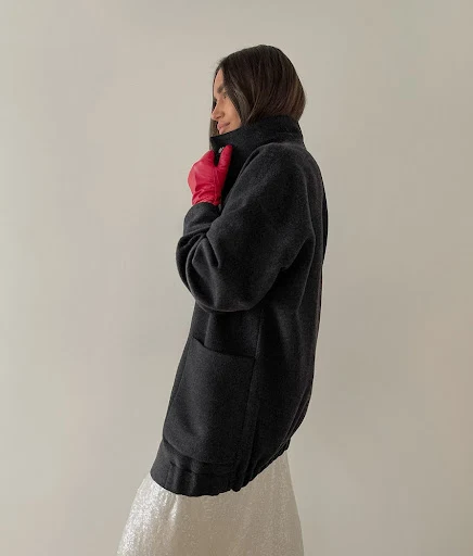 Title 3, Autumn Winter Retro Womens Dark Gray Woolen Co...