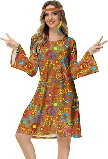 Title 15, Womens Fashion Skirt Printed Elastic Dress