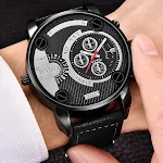 Relógios Masculinos Grandes e Baratos de Couro com Data – Presente Perfeito de Moda para Homens, Design Elegante e Funcional — foto 5