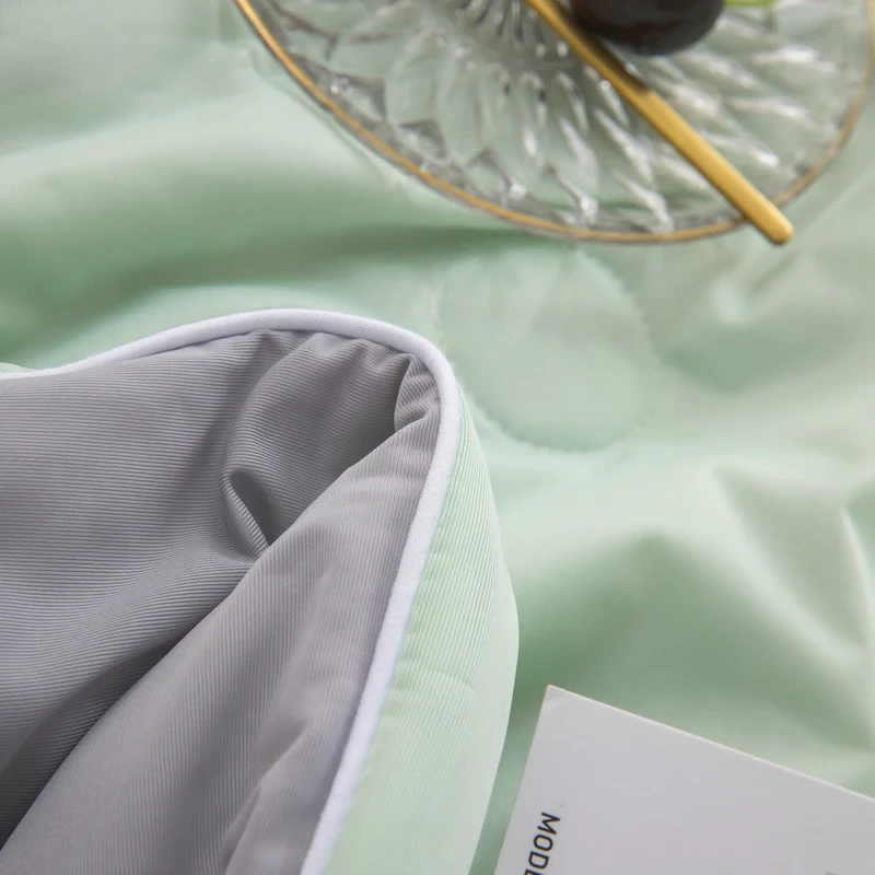 Machine Washable Ice Silk Summer Quilt. Stay cool and comfortable all night long. Breathable, lightweight, and perfect f — photo 12