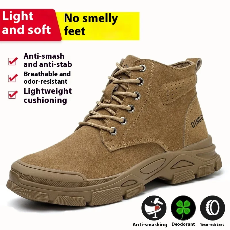 Title 5, Mens Labor Protection Cotton Shoes, Anti-Smash...