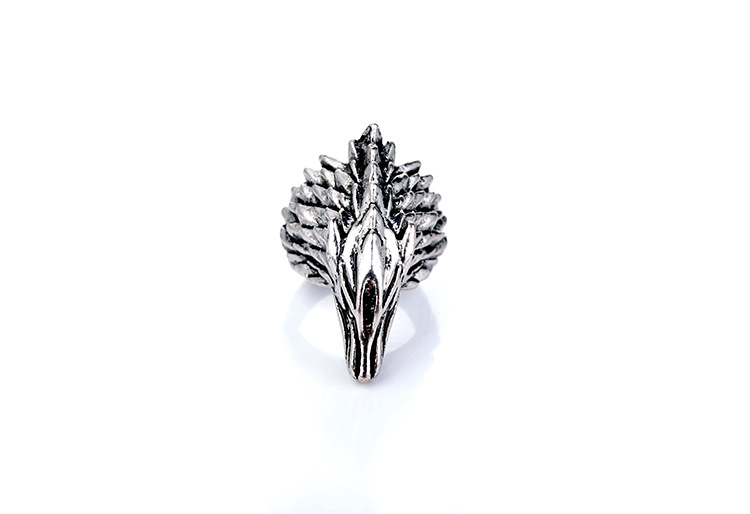 Title 3, Anel Vintage Masculino Ice Field Wolf Head