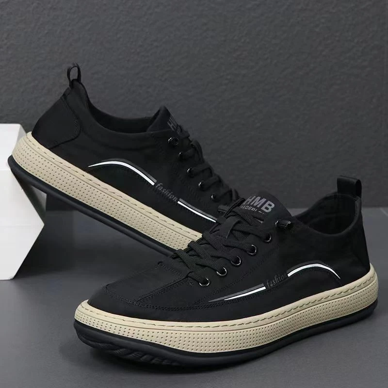 Heren platform casual schoenen, modieus en comfortabel. Verhoog je dagelijkse stijl met deze comfortabele en stijlvolle platform schoenen. Perfect voor elke gelegenheid. — foto 7