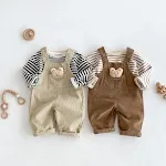 Macacão Infantil Casual de Urso Moda Infantil para Meninos Confortável e Estiloso Overalls Perfeitos para o Dia a Dia Roupa Fofa — foto 4
