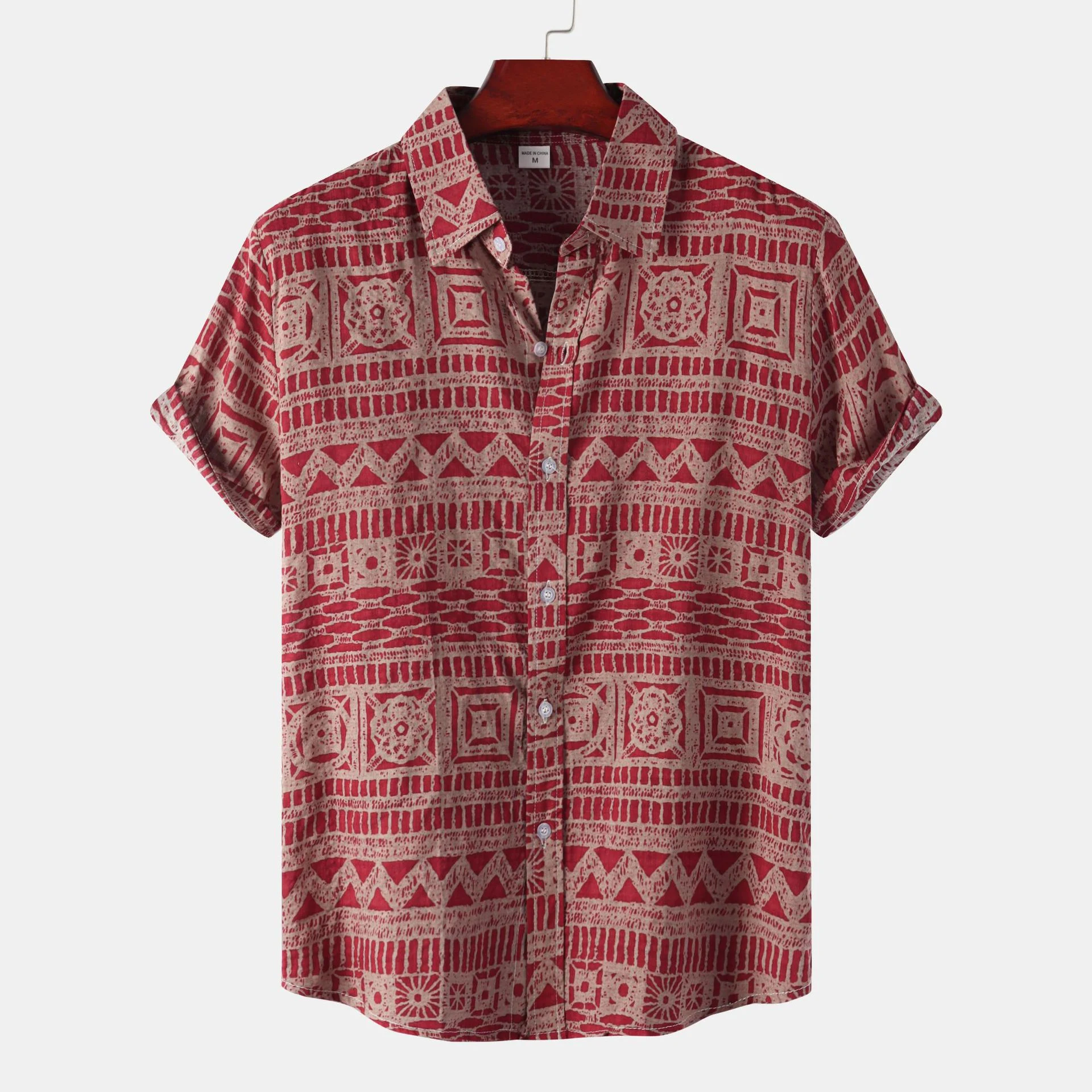 Men's Plus Size Short Sleeve Floral Shirt Stylish and comfortable for summer. Perfect for casual wear, offering a fresh — photo 6