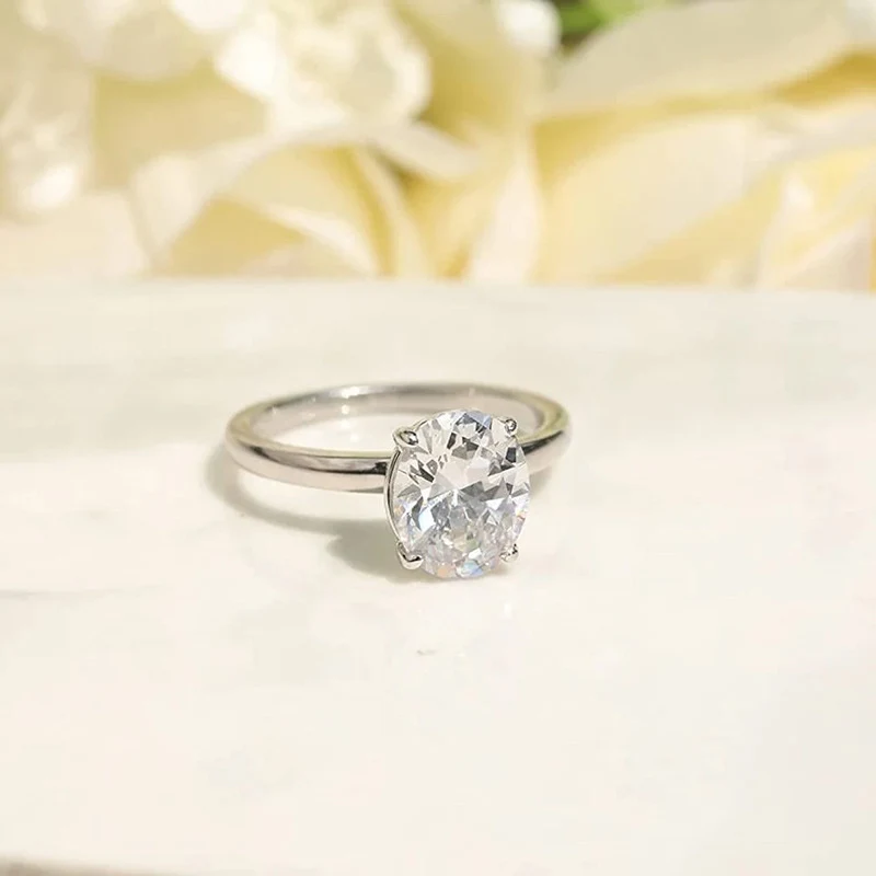 Anel Sênior de Prata com Grande Quilate para Pedido de Casamento — foto 1