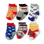 Meias infantis de algodão antiderrapantes com dispenser de desenhos animados, perfeitas para crianças, conforto e segurança garantidos. — foto 3