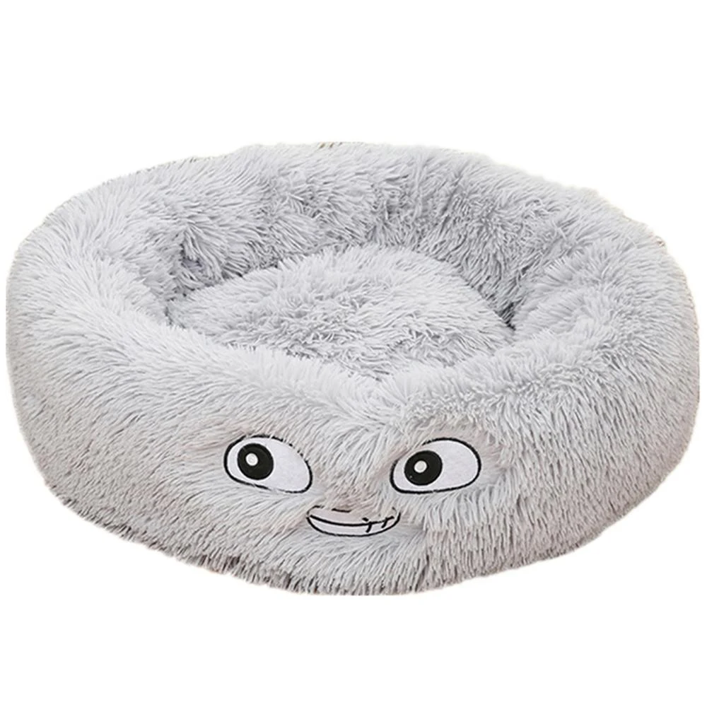 Round plush dog beds for small dogs, cat litter kennel, pet nest mat, puppy beds, providing ultimate comfort and restful — photo 18