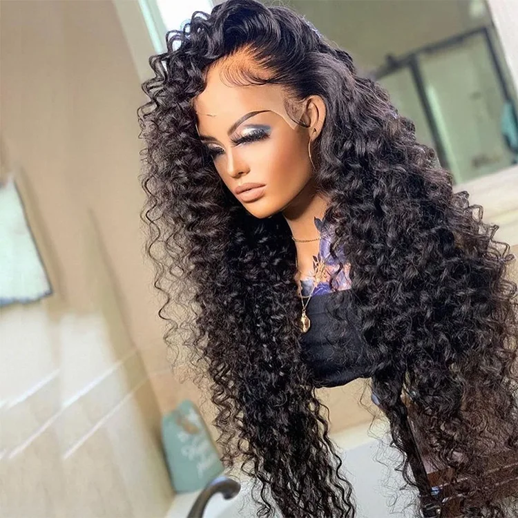 Title 2, Front Lace African Chemical Fiber Small Curly H...