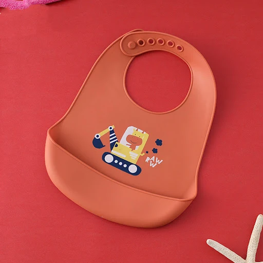 Title 9, Babador de silicone à prova dágua com bolso pa...