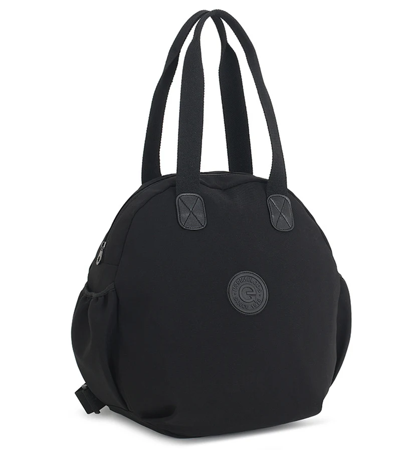 Title 7, Bolso Redondo Negro Mujer Multifuncional Gran C...