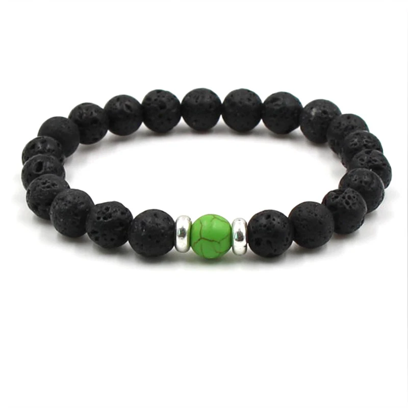Pulseira vulcânica Chakra Yoga 8mm — foto 6