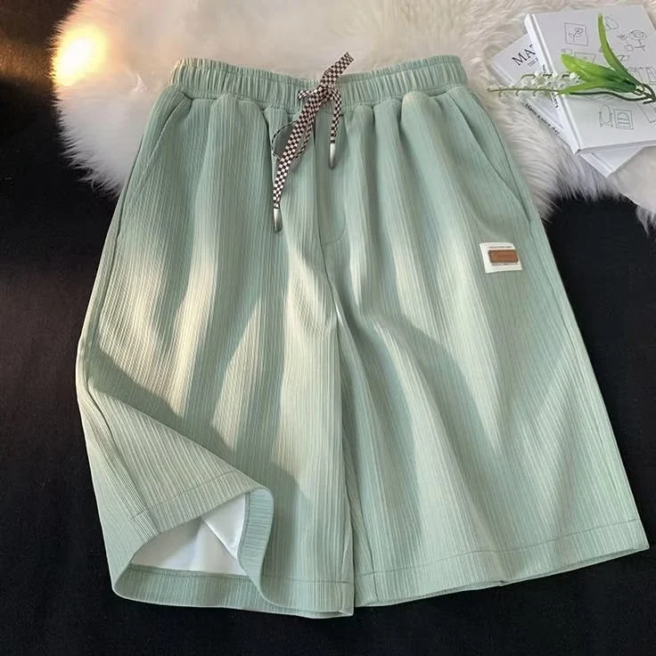 Men's and Women's Fashion Loose Five-point Wide Leg Pants Comfortable Casual Style Perfect for Everyday Wear Relaxed Fit — photo 7